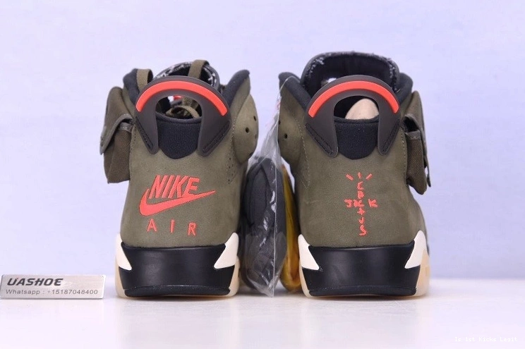 Jordan Travis 6 Air CN1084-200 Medium Jack Olive Scott Cactus 0323